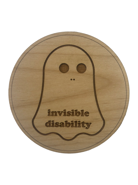 Invisible Disability Ghost Coaster