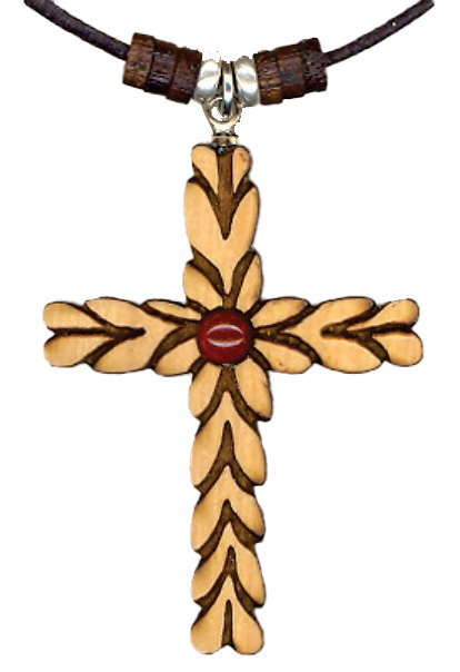 Petal Cross Zamulet Necklace